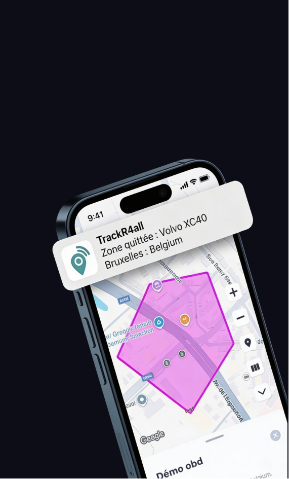 Zones définies, alertes instantanées